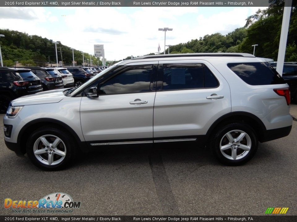2016 Ford Explorer XLT 4WD Ingot Silver Metallic / Ebony Black Photo #2