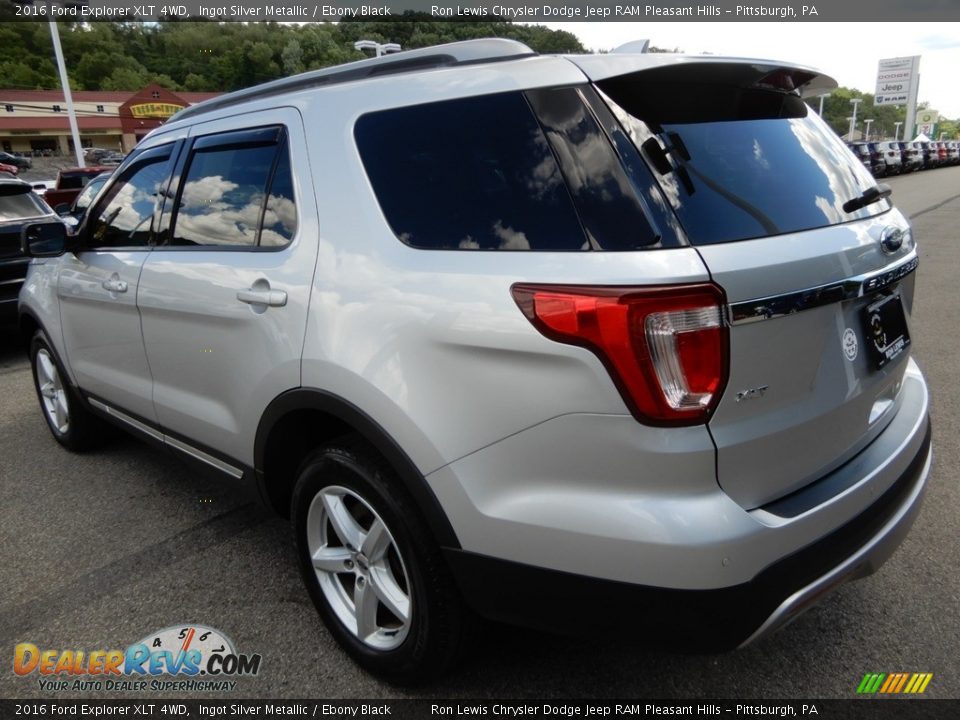 2016 Ford Explorer XLT 4WD Ingot Silver Metallic / Ebony Black Photo #3