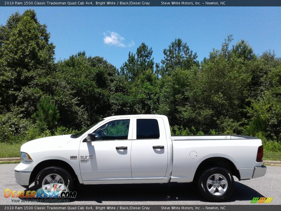 2019 Ram 1500 Classic Tradesman Quad Cab 4x4 Bright White / Black/Diesel Gray Photo #1