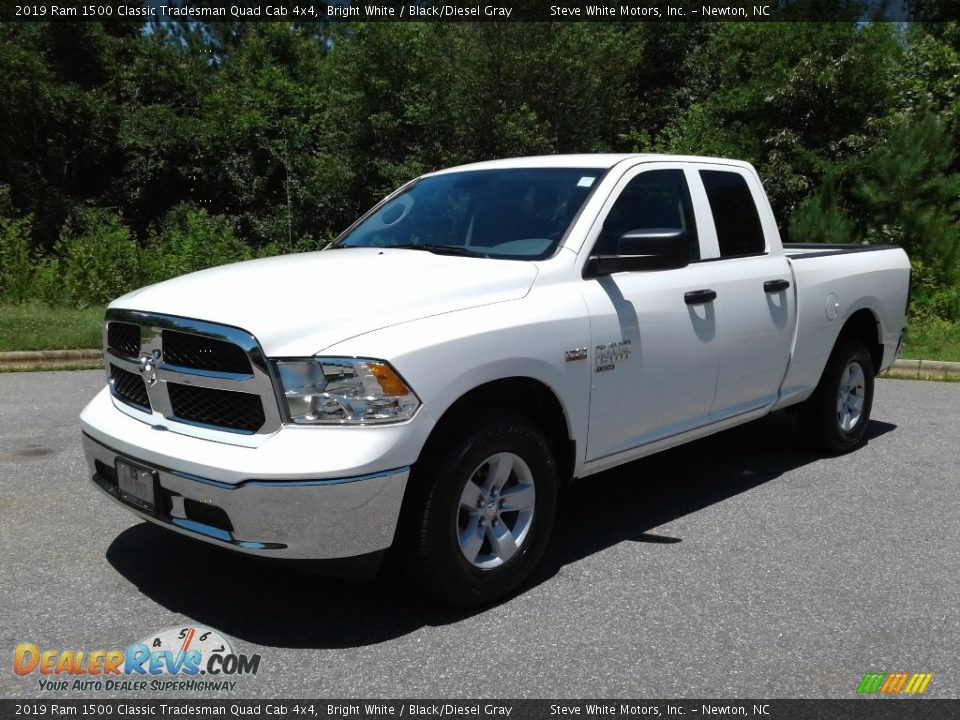 2019 Ram 1500 Classic Tradesman Quad Cab 4x4 Bright White / Black/Diesel Gray Photo #2