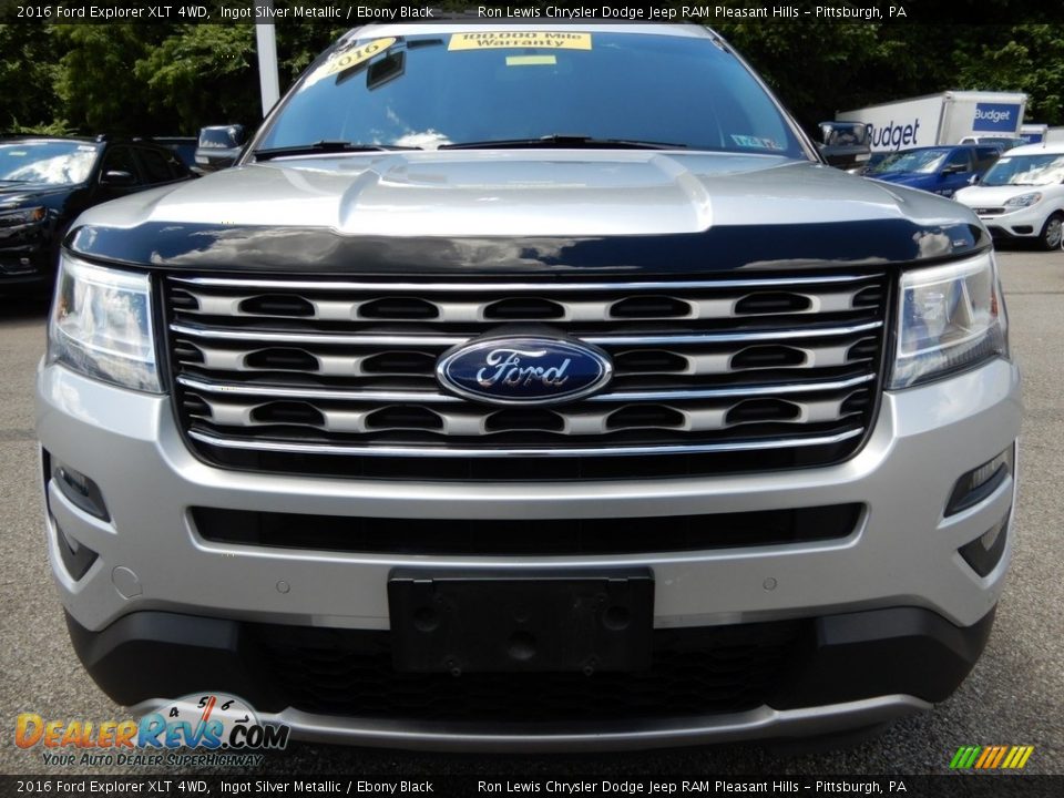 2016 Ford Explorer XLT 4WD Ingot Silver Metallic / Ebony Black Photo #9
