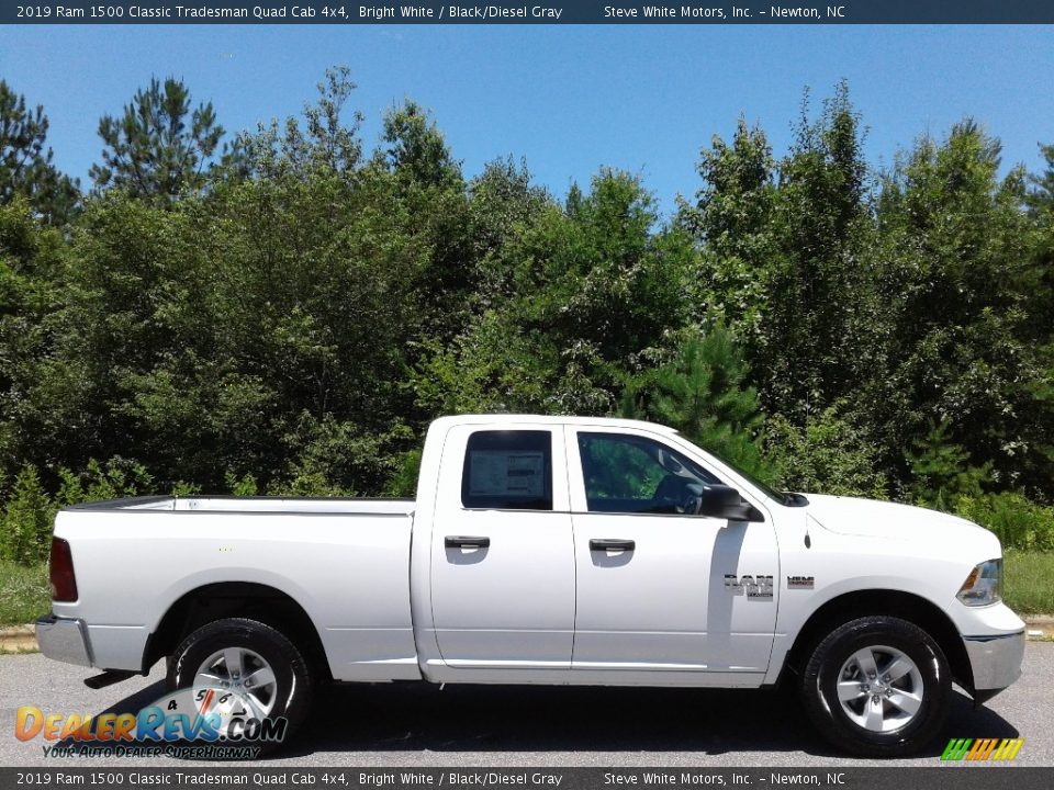 2019 Ram 1500 Classic Tradesman Quad Cab 4x4 Bright White / Black/Diesel Gray Photo #5