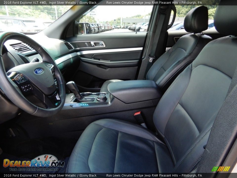 2016 Ford Explorer XLT 4WD Ingot Silver Metallic / Ebony Black Photo #12