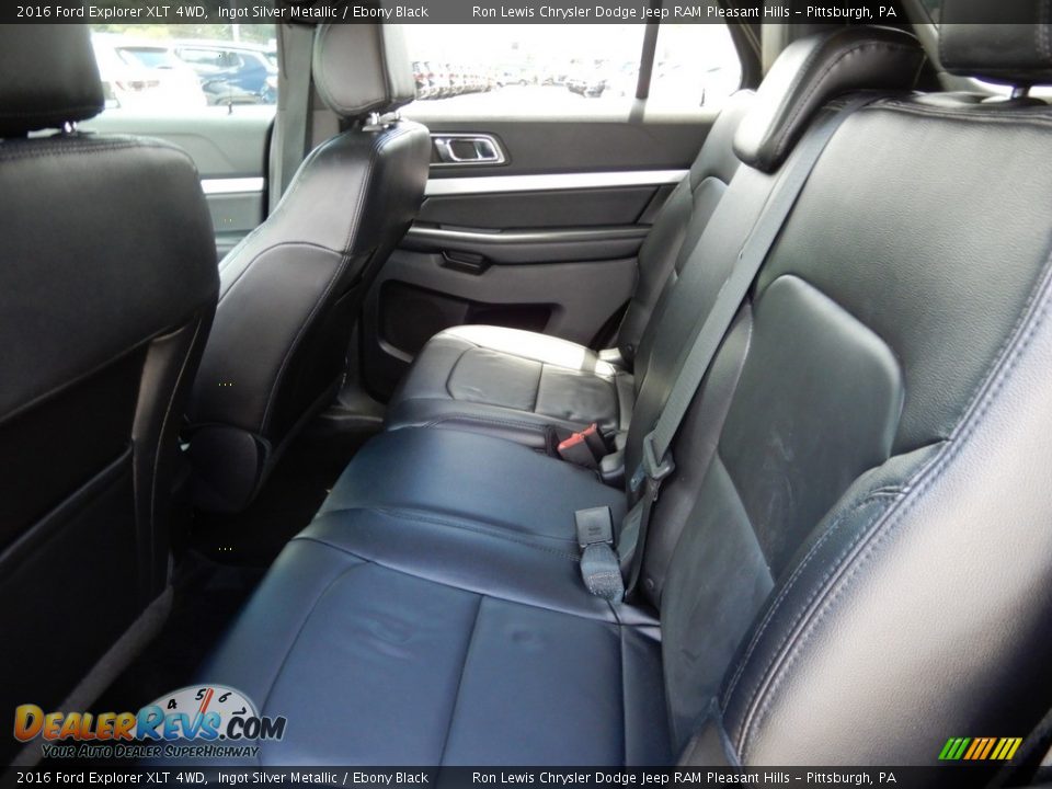 2016 Ford Explorer XLT 4WD Ingot Silver Metallic / Ebony Black Photo #13
