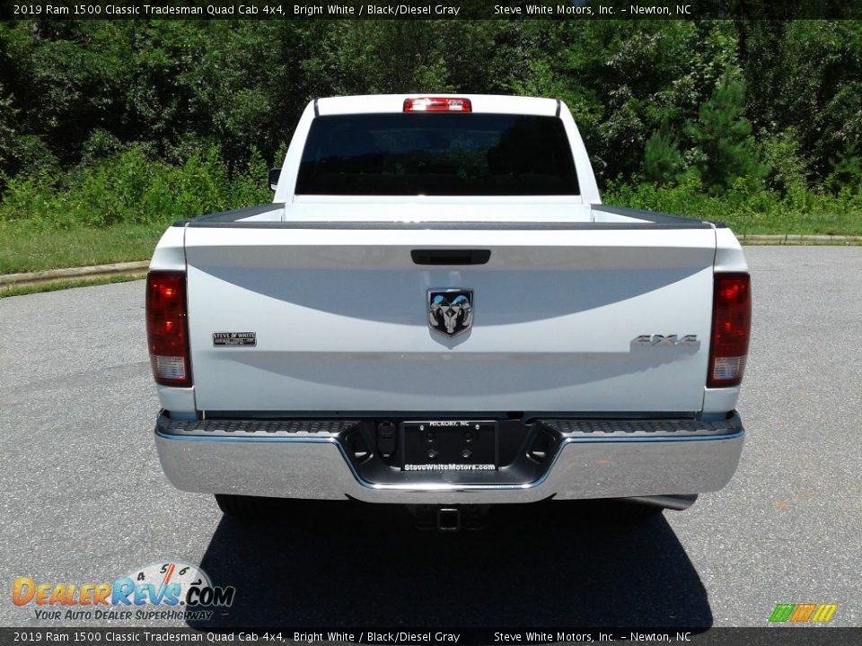 2019 Ram 1500 Classic Tradesman Quad Cab 4x4 Bright White / Black/Diesel Gray Photo #7
