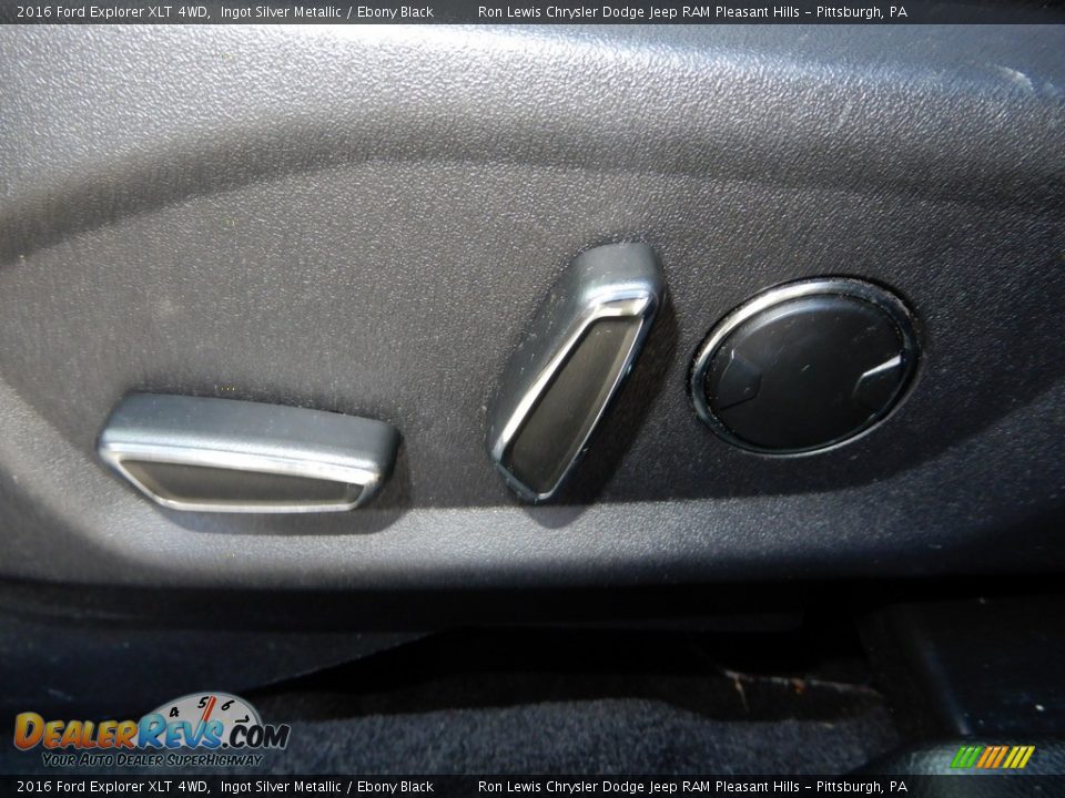 2016 Ford Explorer XLT 4WD Ingot Silver Metallic / Ebony Black Photo #17