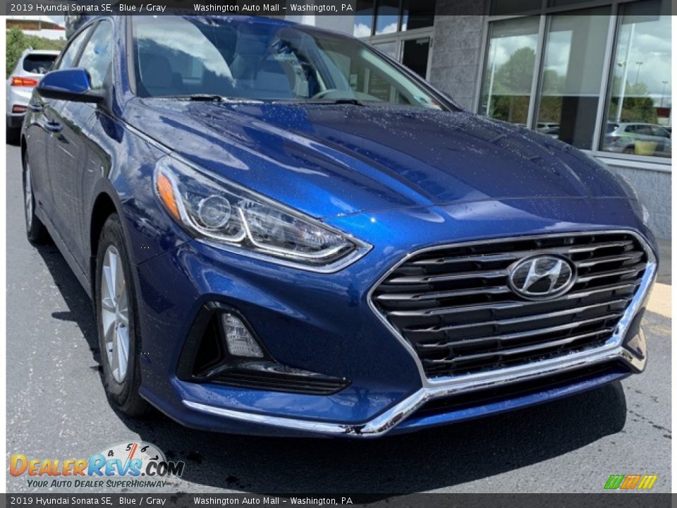 2019 Hyundai Sonata SE Blue / Gray Photo #1