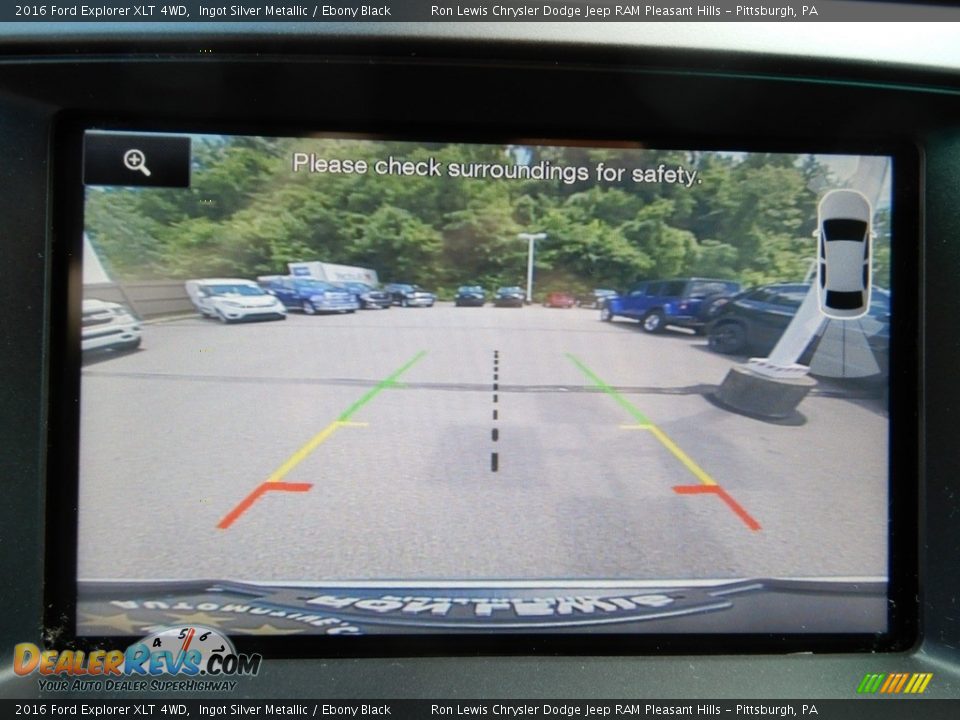 2016 Ford Explorer XLT 4WD Ingot Silver Metallic / Ebony Black Photo #18