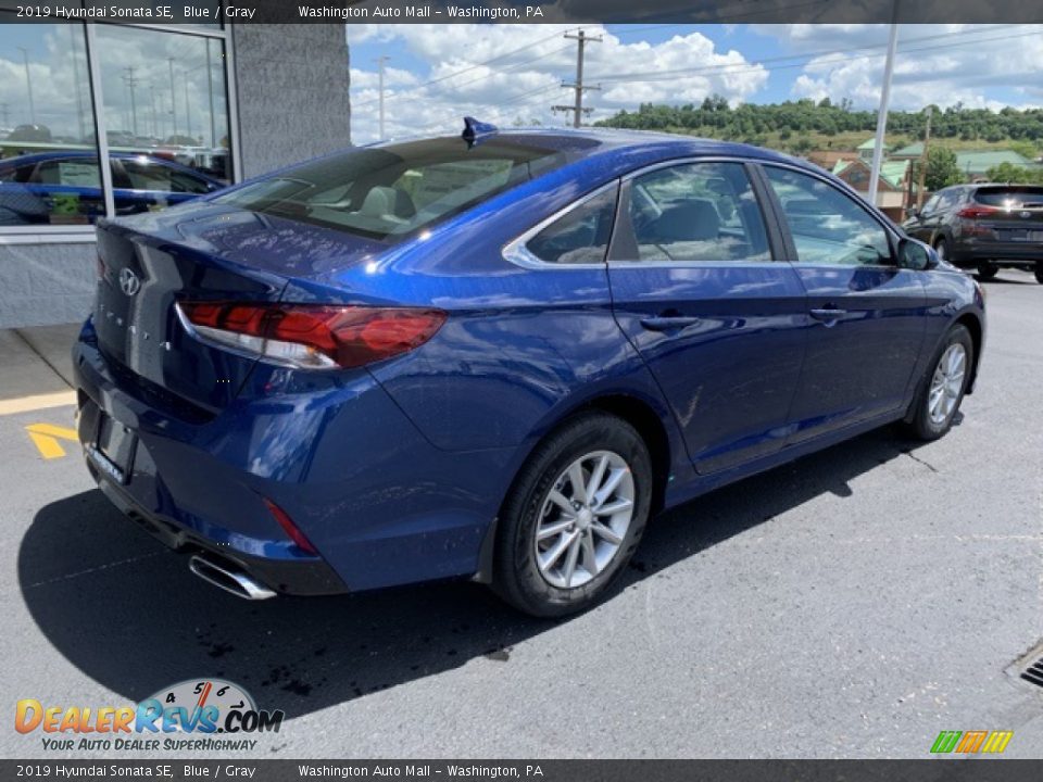 2019 Hyundai Sonata SE Blue / Gray Photo #4