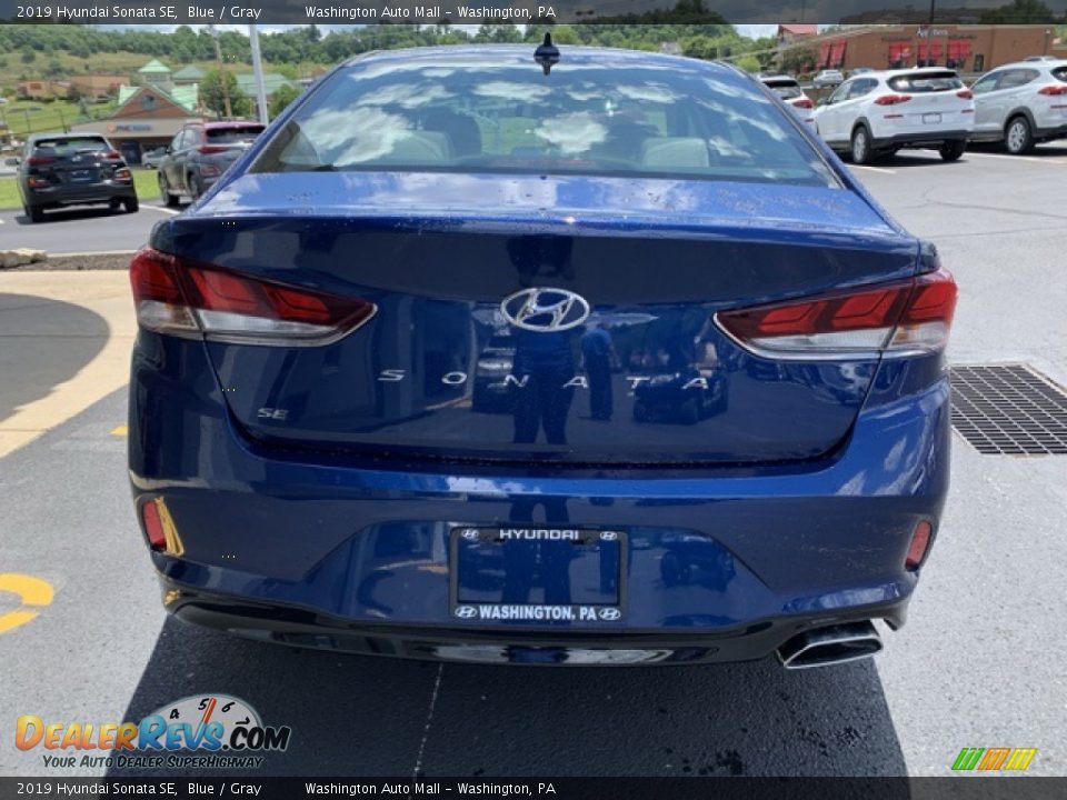 2019 Hyundai Sonata SE Blue / Gray Photo #5
