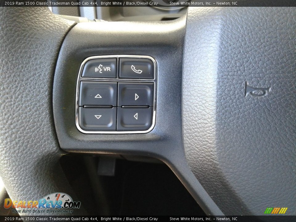 2019 Ram 1500 Classic Tradesman Quad Cab 4x4 Bright White / Black/Diesel Gray Photo #15