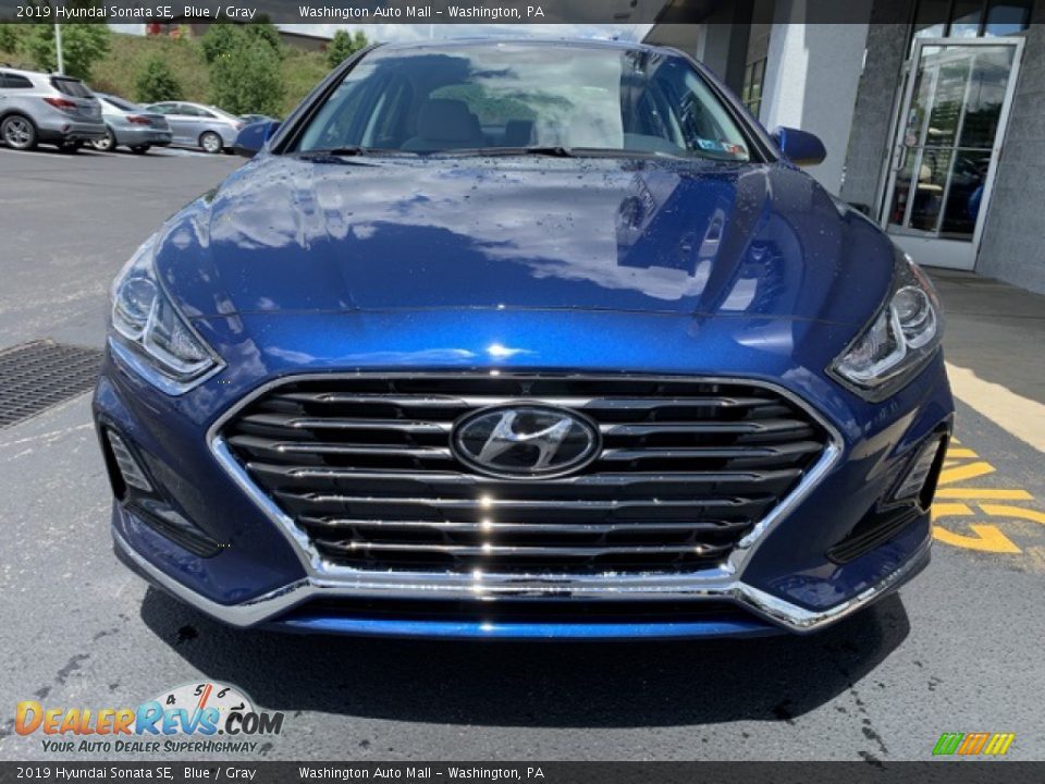 2019 Hyundai Sonata SE Blue / Gray Photo #8