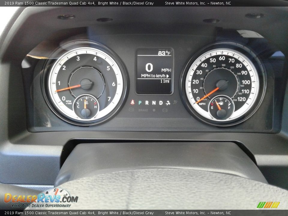 2019 Ram 1500 Classic Tradesman Quad Cab 4x4 Bright White / Black/Diesel Gray Photo #17