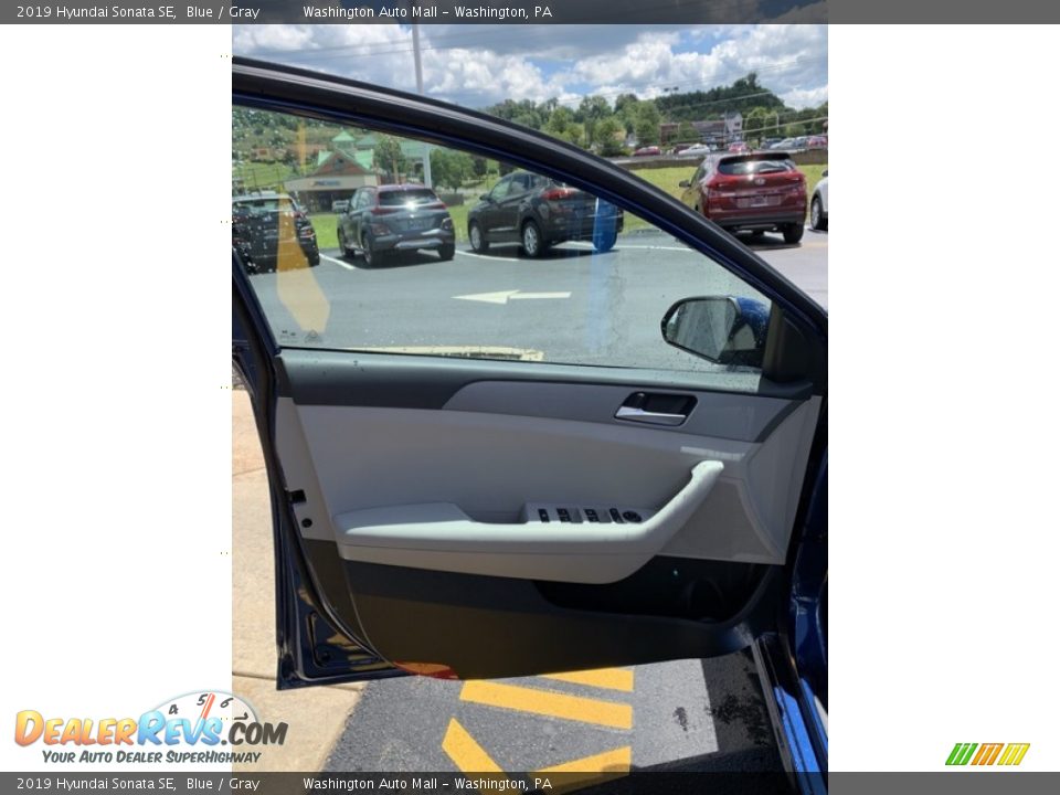 2019 Hyundai Sonata SE Blue / Gray Photo #11