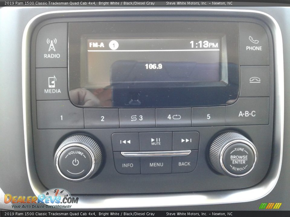 2019 Ram 1500 Classic Tradesman Quad Cab 4x4 Bright White / Black/Diesel Gray Photo #19