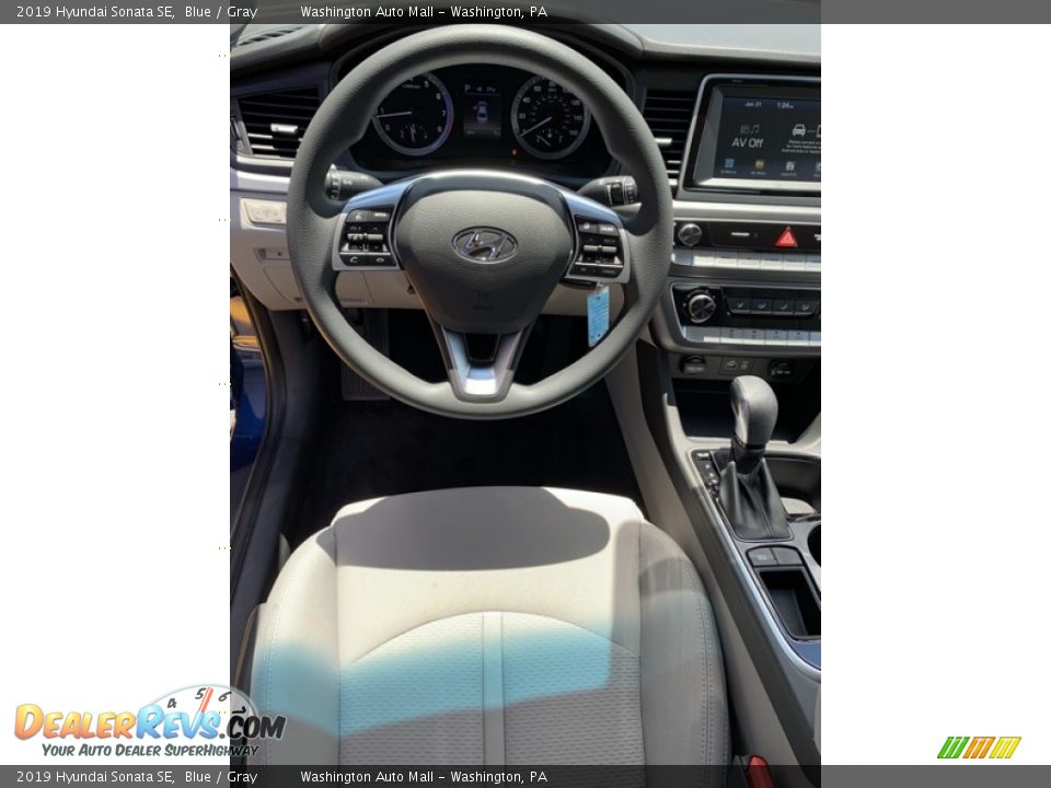 2019 Hyundai Sonata SE Blue / Gray Photo #14