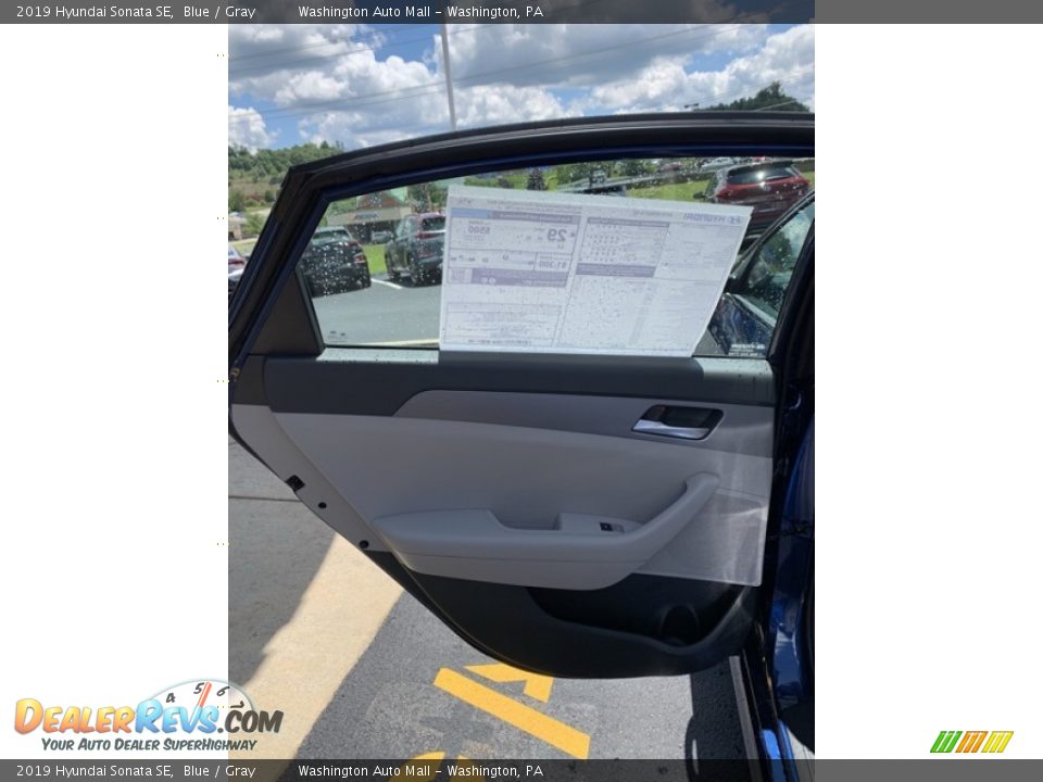 2019 Hyundai Sonata SE Blue / Gray Photo #17