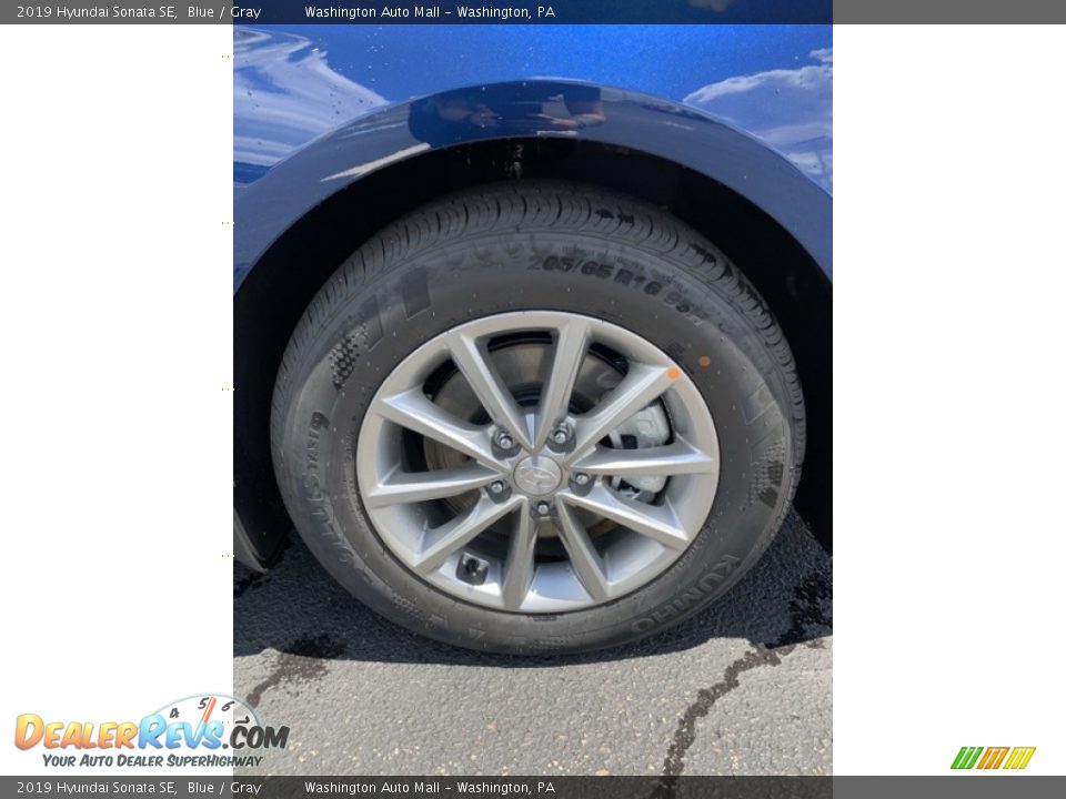 2019 Hyundai Sonata SE Blue / Gray Photo #29