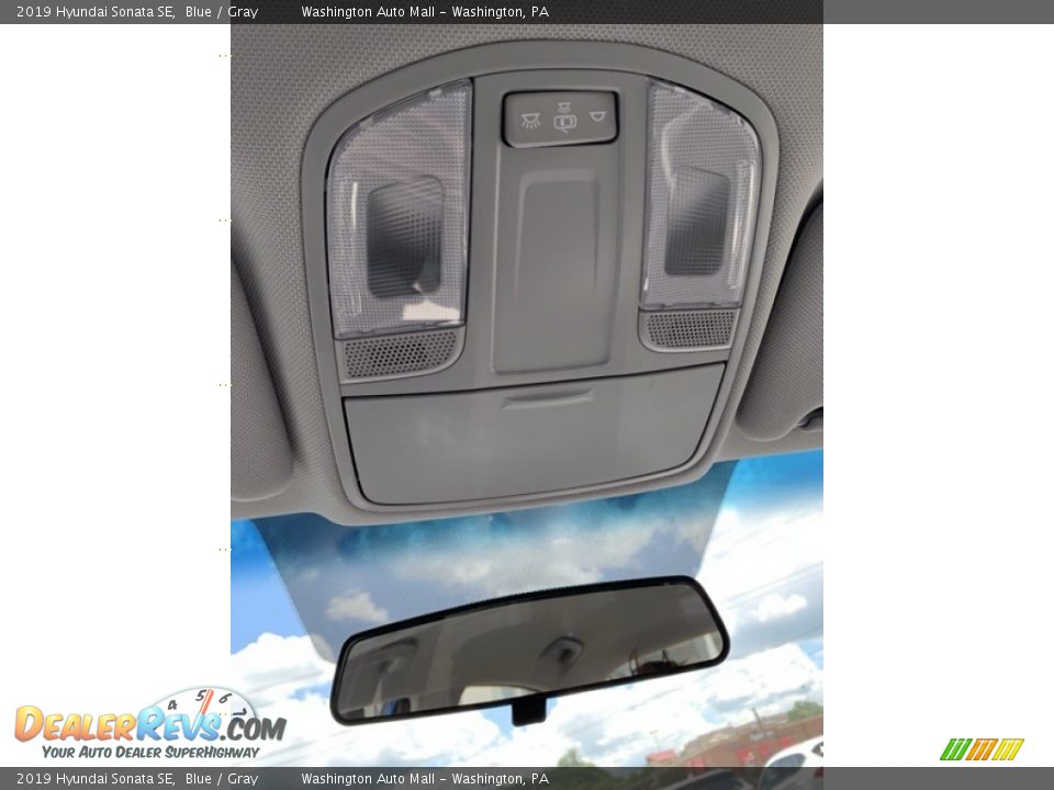 2019 Hyundai Sonata SE Blue / Gray Photo #36