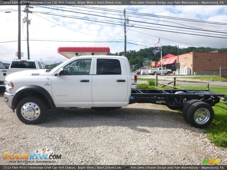 2019 Ram 4500 Tradesman Crew Cab 4x4 Chassis Bright White / Black/Diesel Gray Photo #2