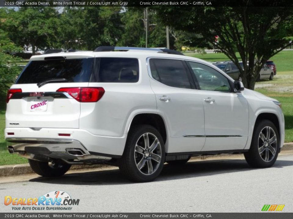 2019 GMC Acadia Denali White Frost Tricoat / Cocoa/Light Ash Gray Photo #3