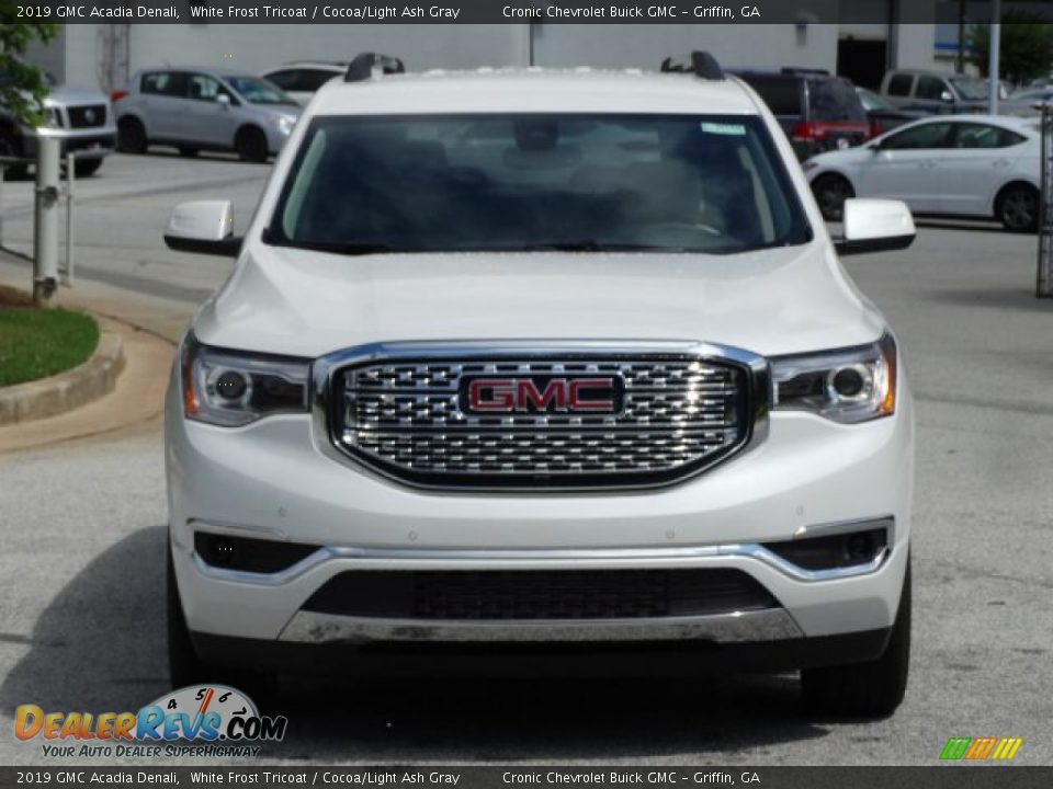 2019 GMC Acadia Denali White Frost Tricoat / Cocoa/Light Ash Gray Photo #4