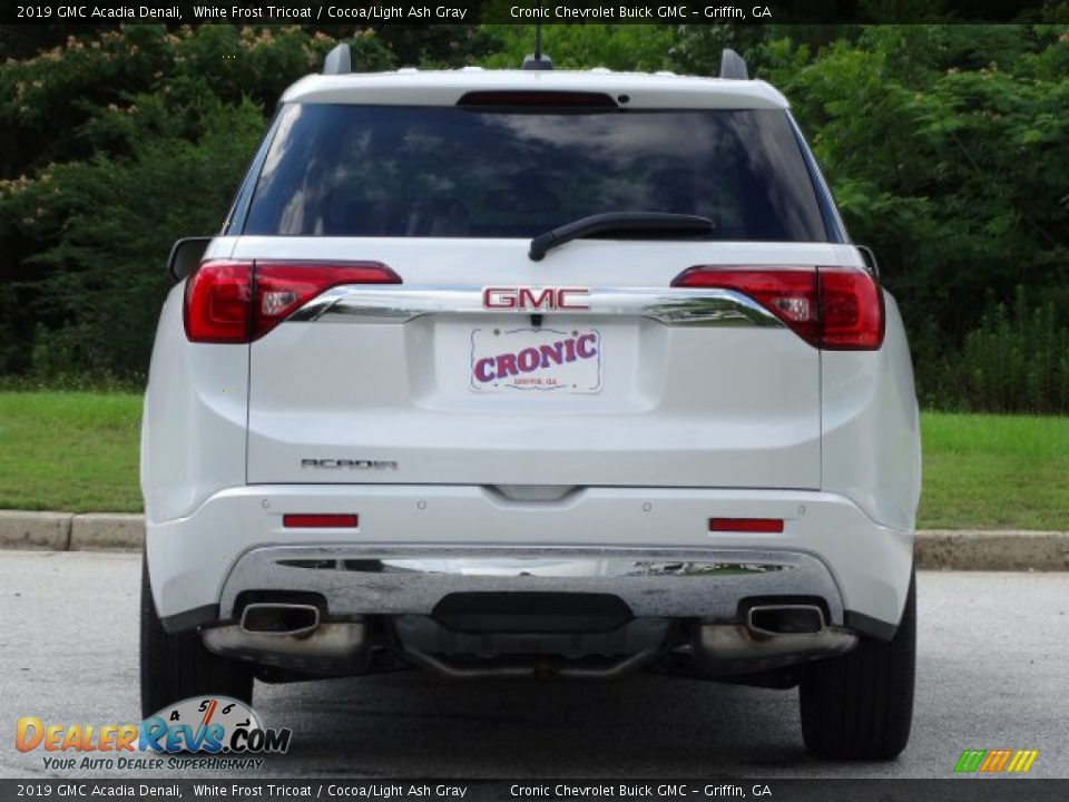 2019 GMC Acadia Denali White Frost Tricoat / Cocoa/Light Ash Gray Photo #7