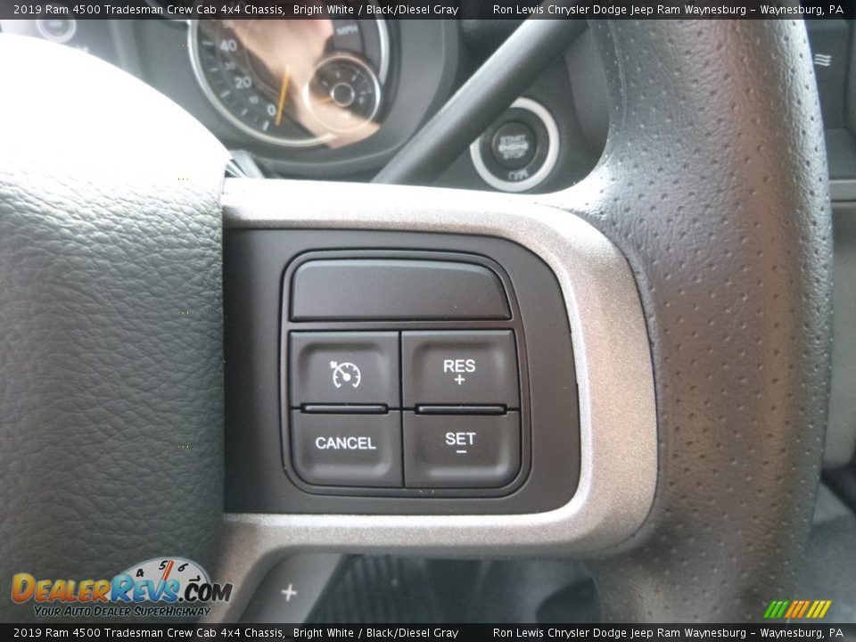 2019 Ram 4500 Tradesman Crew Cab 4x4 Chassis Bright White / Black/Diesel Gray Photo #13
