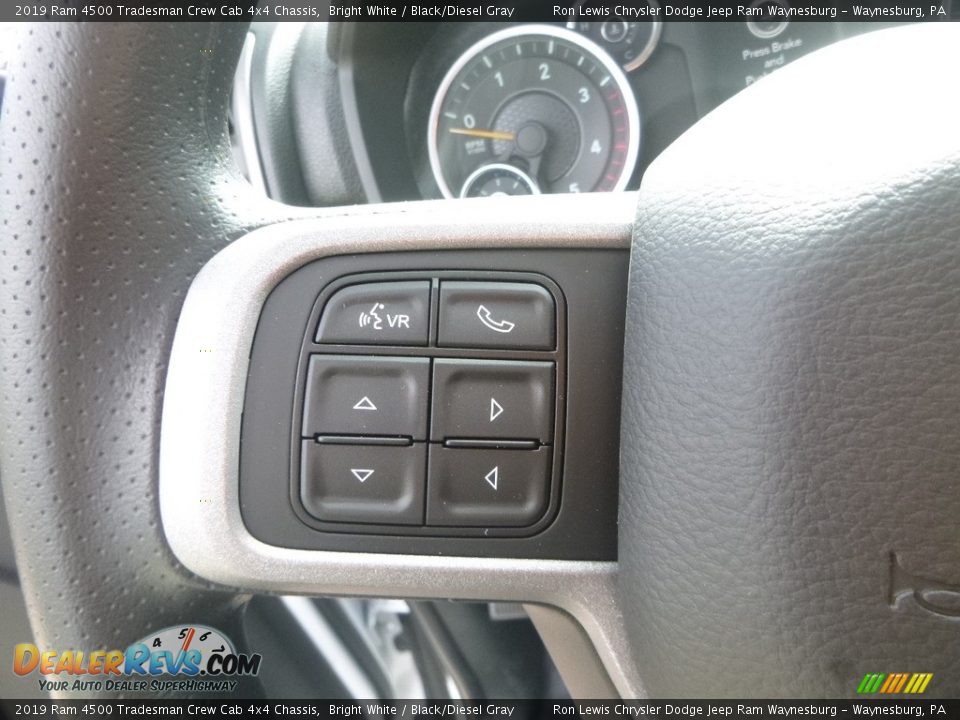 2019 Ram 4500 Tradesman Crew Cab 4x4 Chassis Bright White / Black/Diesel Gray Photo #14