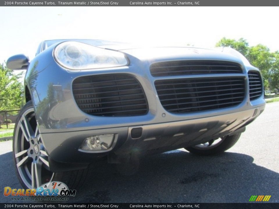 2004 Porsche Cayenne Turbo Titanium Metallic / Stone/Steel Grey Photo #1