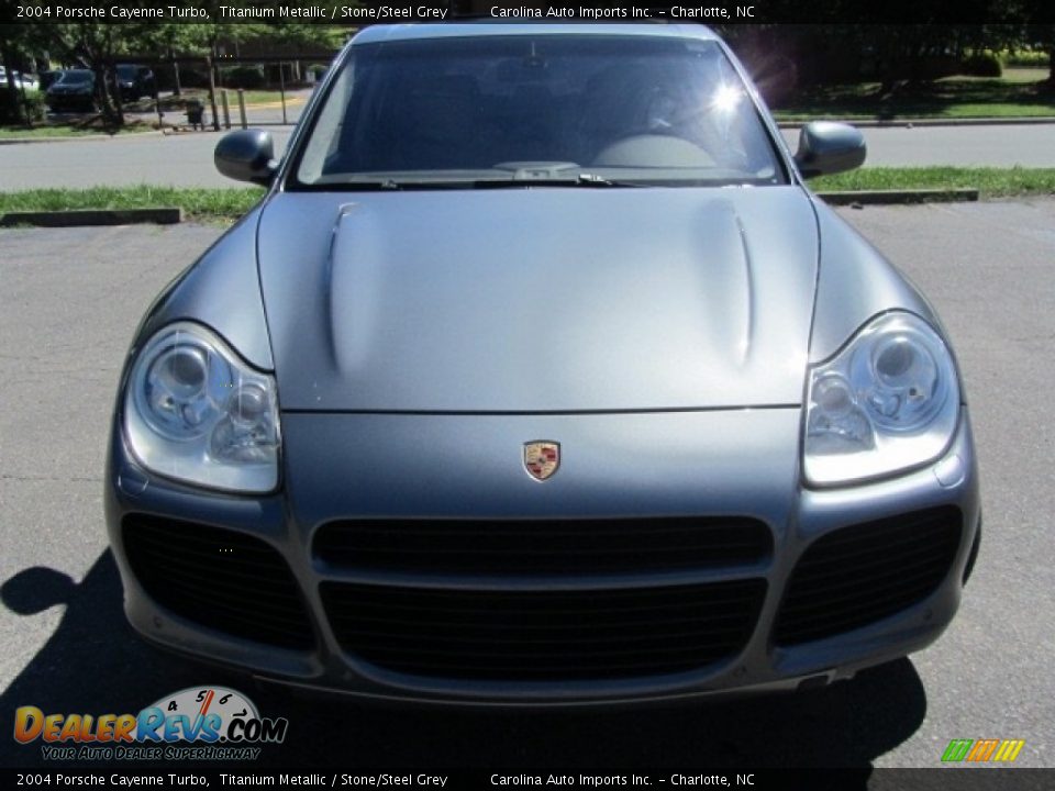 2004 Porsche Cayenne Turbo Titanium Metallic / Stone/Steel Grey Photo #5