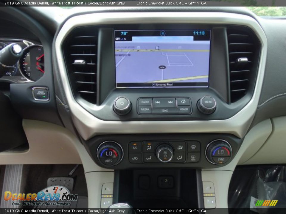 2019 GMC Acadia Denali White Frost Tricoat / Cocoa/Light Ash Gray Photo #19