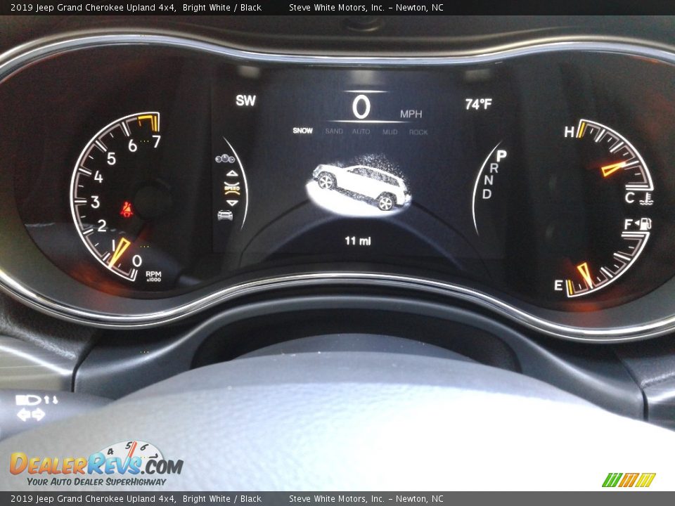 2019 Jeep Grand Cherokee Upland 4x4 Bright White / Black Photo #20