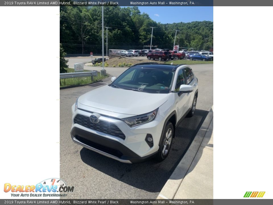 2019 Toyota RAV4 Limited AWD Hybrid Blizzard White Pearl / Black Photo #4