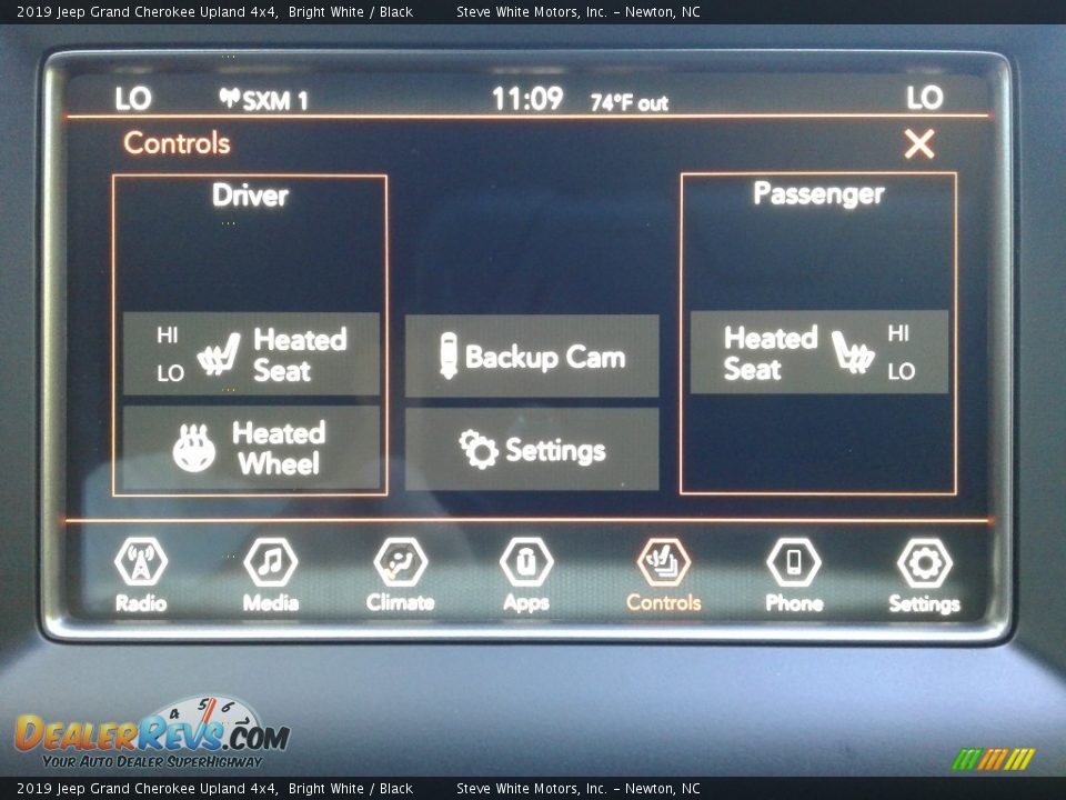 2019 Jeep Grand Cherokee Upland 4x4 Bright White / Black Photo #25