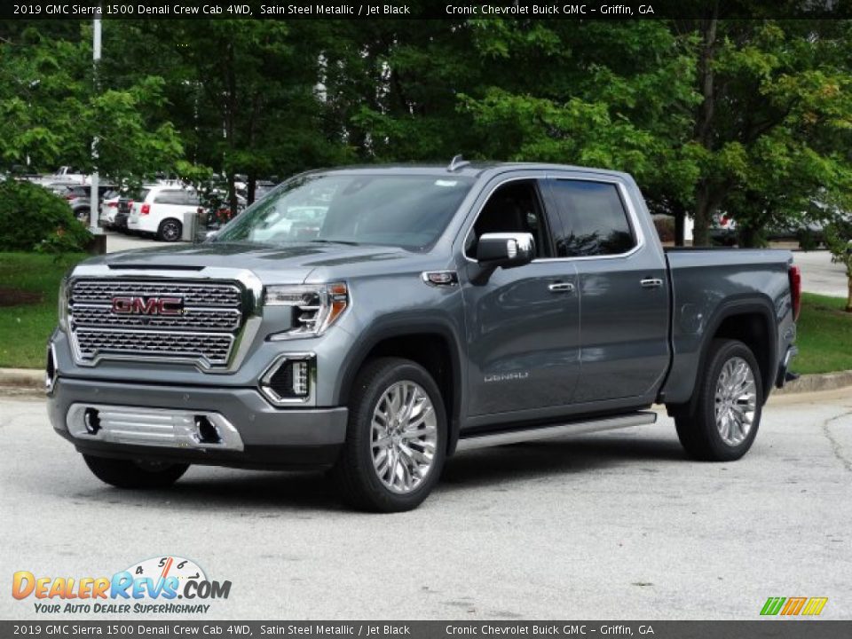 2019 GMC Sierra 1500 Denali Crew Cab 4WD Satin Steel Metallic / Jet Black Photo #5