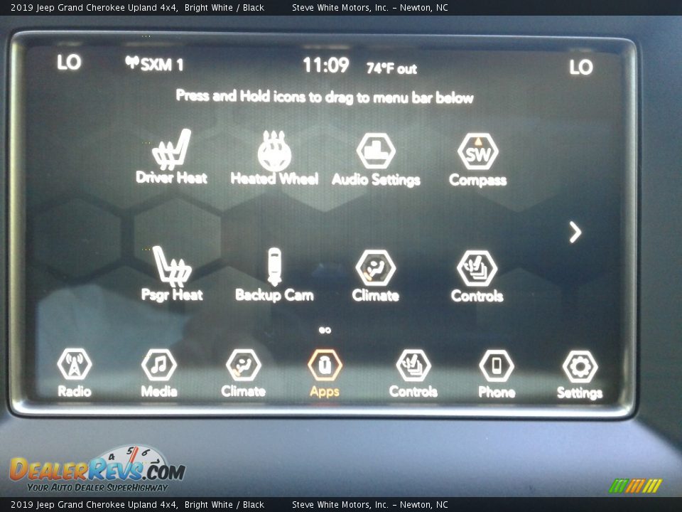 2019 Jeep Grand Cherokee Upland 4x4 Bright White / Black Photo #26