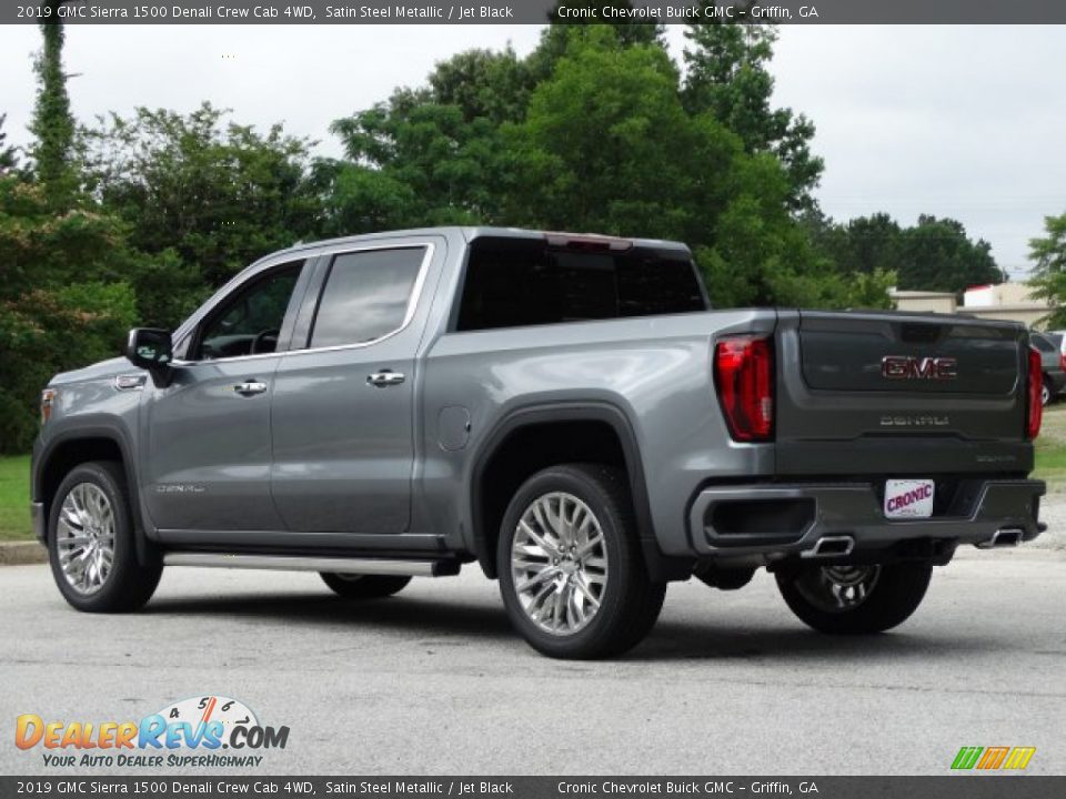 2019 GMC Sierra 1500 Denali Crew Cab 4WD Satin Steel Metallic / Jet Black Photo #6