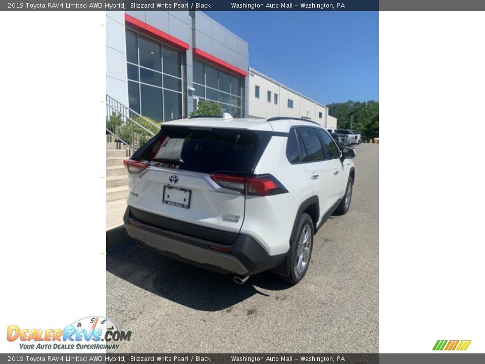 2019 Toyota RAV4 Limited AWD Hybrid Blizzard White Pearl / Black Photo #7