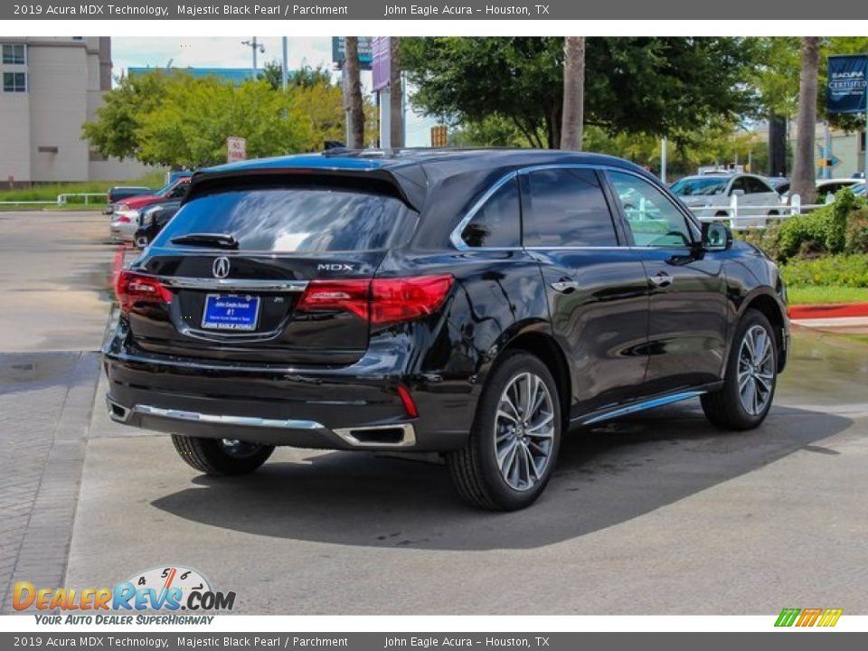 2019 Acura MDX Technology Majestic Black Pearl / Parchment Photo #7