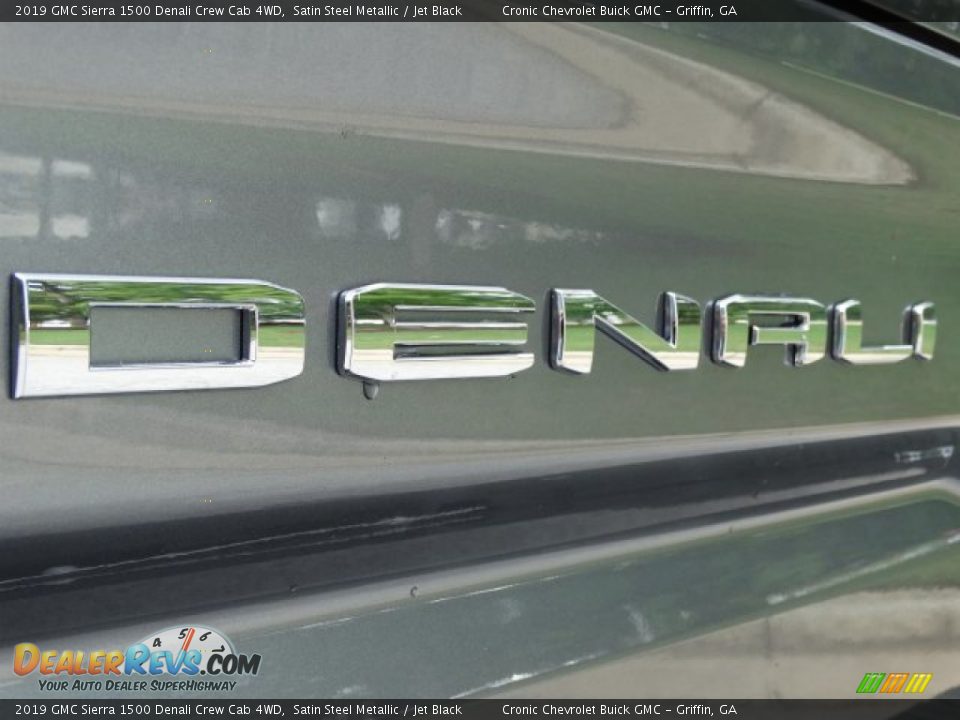 2019 GMC Sierra 1500 Denali Crew Cab 4WD Satin Steel Metallic / Jet Black Photo #8