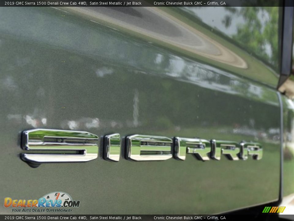 2019 GMC Sierra 1500 Denali Crew Cab 4WD Satin Steel Metallic / Jet Black Photo #9