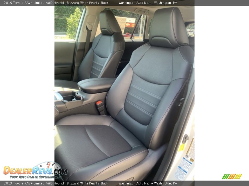 2019 Toyota RAV4 Limited AWD Hybrid Blizzard White Pearl / Black Photo #12