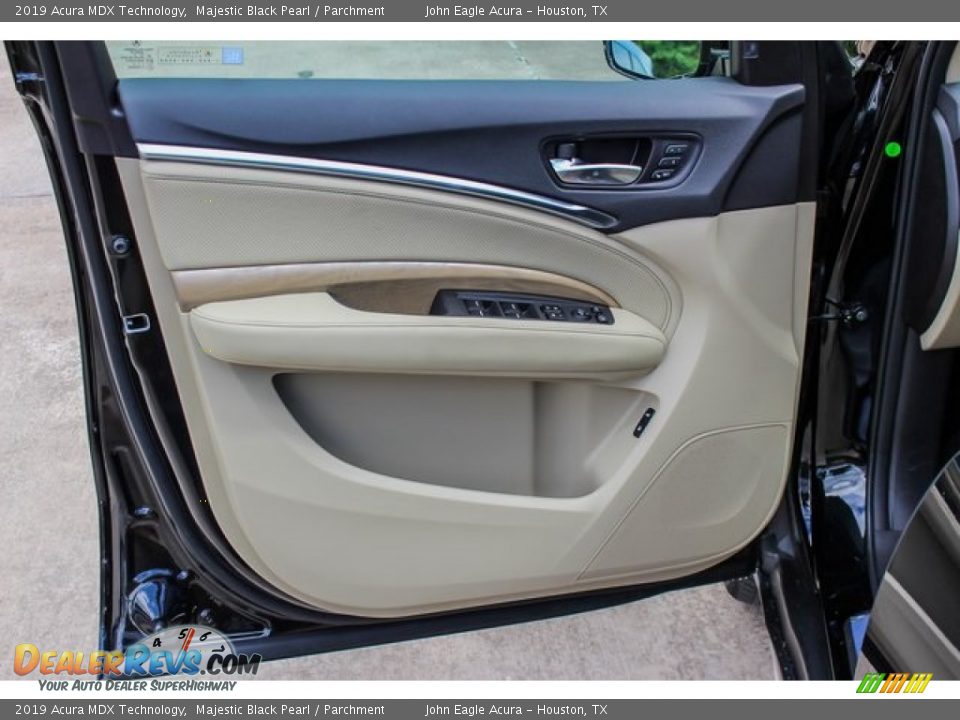 2019 Acura MDX Technology Majestic Black Pearl / Parchment Photo #14