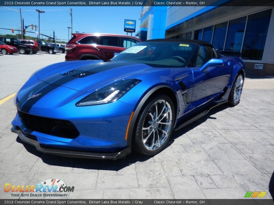 2019 Chevrolet Corvette Grand Sport Convertible Elkhart Lake Blue Metallic / Gray Photo #1