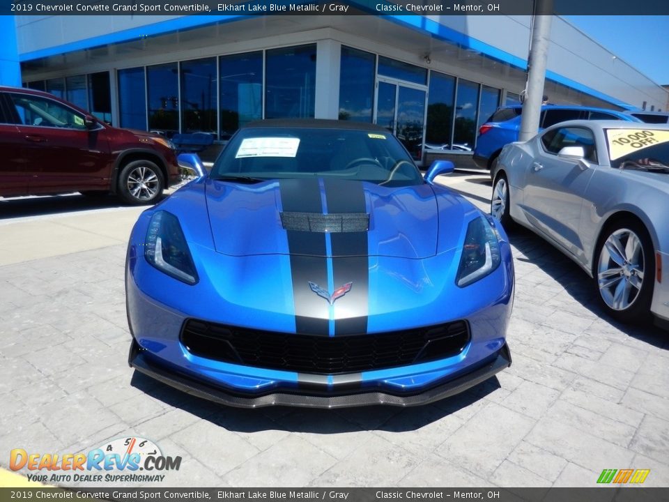 2019 Chevrolet Corvette Grand Sport Convertible Elkhart Lake Blue Metallic / Gray Photo #2