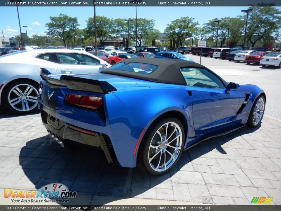 2019 Chevrolet Corvette Grand Sport Convertible Elkhart Lake Blue Metallic / Gray Photo #4