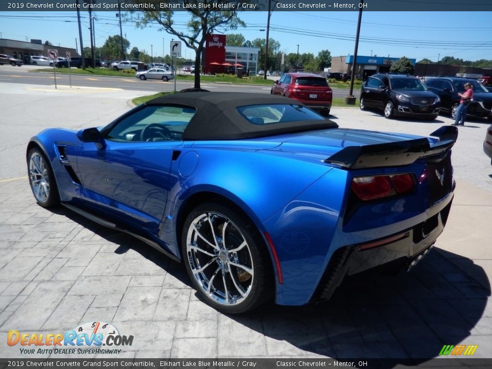 2019 Chevrolet Corvette Grand Sport Convertible Elkhart Lake Blue Metallic / Gray Photo #5