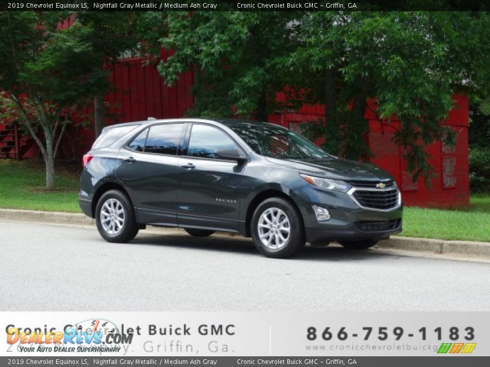 2019 Chevrolet Equinox LS Nightfall Gray Metallic / Medium Ash Gray Photo #1