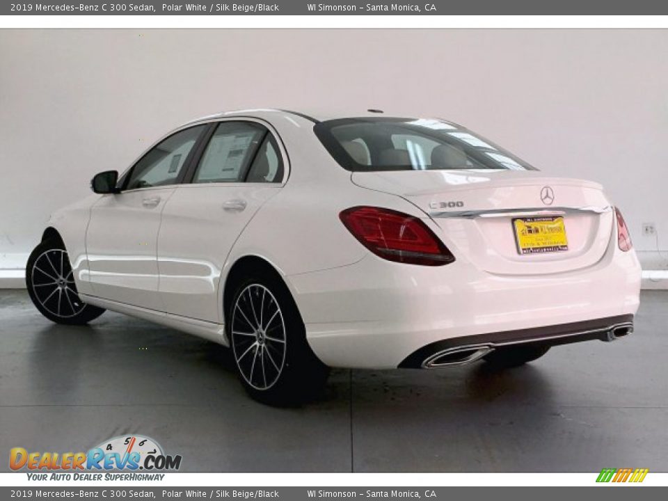 2019 Mercedes-Benz C 300 Sedan Polar White / Silk Beige/Black Photo #2